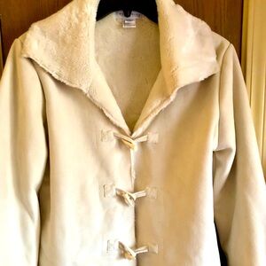 White House Black Market Creamy White Coat/Jacket In Sz. Med. Softest Coat Ever